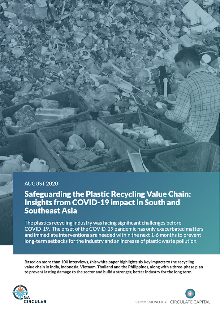 Cover of Safeguarding the Plastic Recycling Value Chain: Insights from COVID-19 impact in South and Southeast Asia
