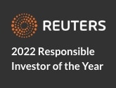 Award graphic: Reuters 2022 Responsible Investor of the Year