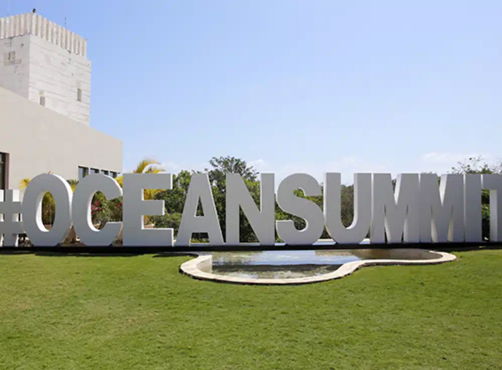 Photograph of the Ocean Summit exterior signage